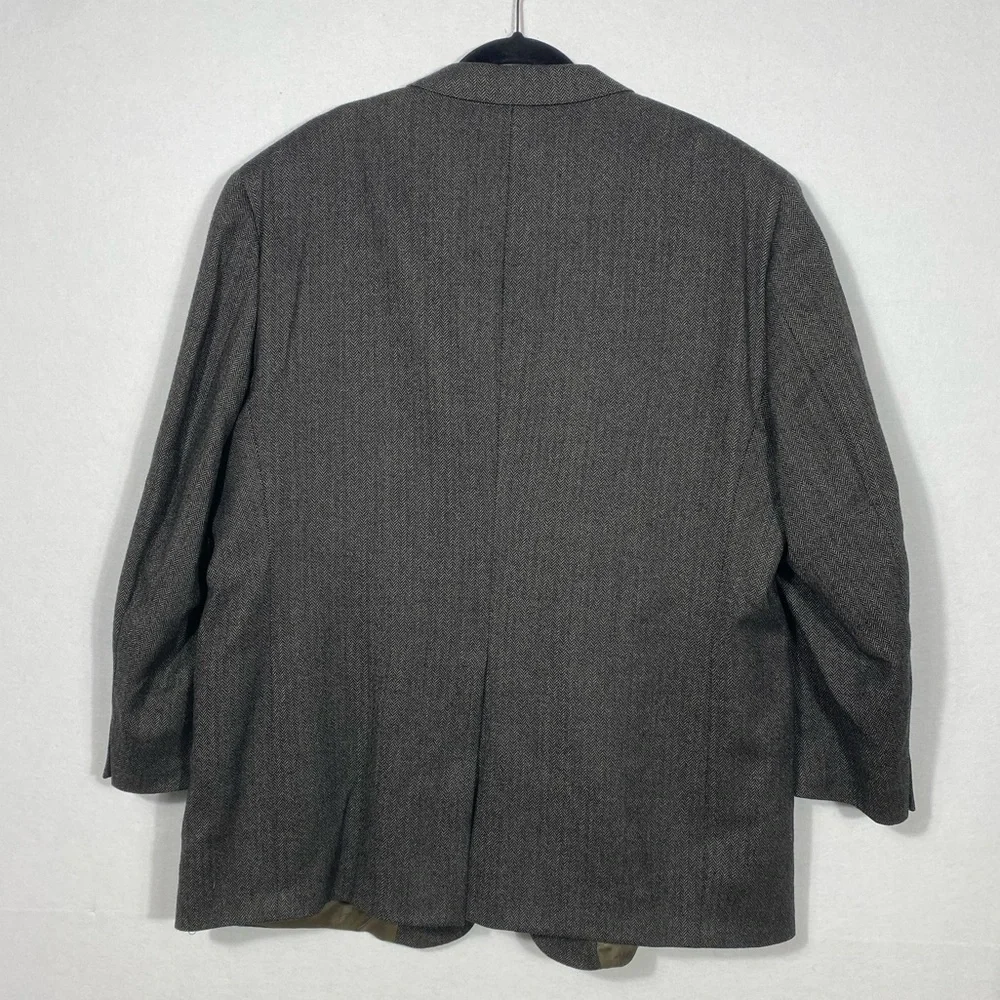 Austin Reed London Men’s Brown/Black Wool Herringbone Blazer size 48 Regular